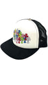 Multicolor cross Trucker Cap