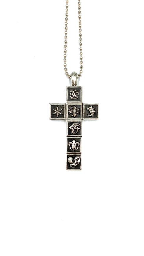 FRAMED CHARM PENDANT /BALL CHAIN