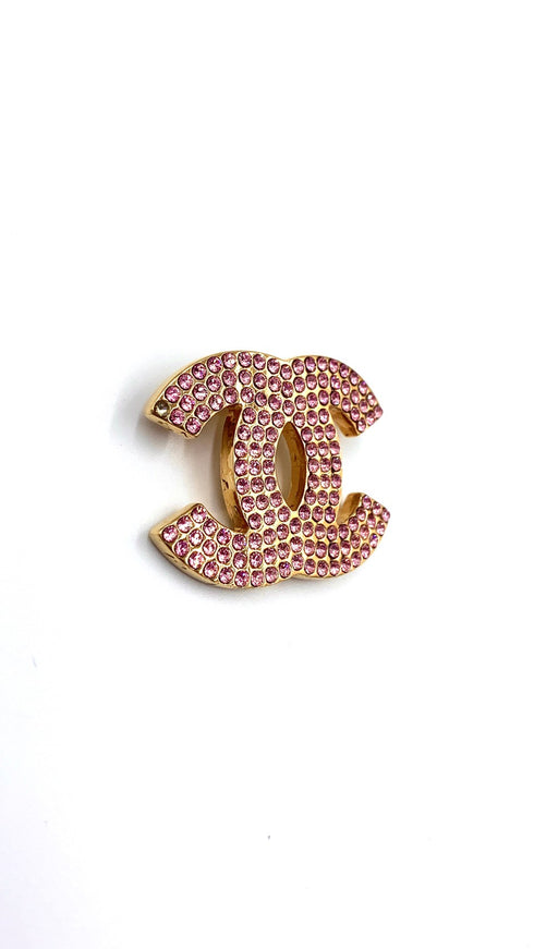 ココマークピンククリスタルブローチ