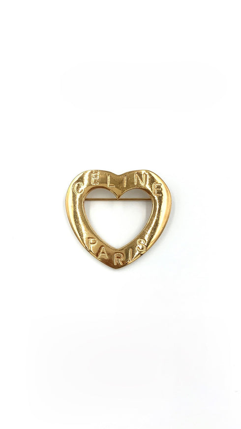 ハートロゴブローチ