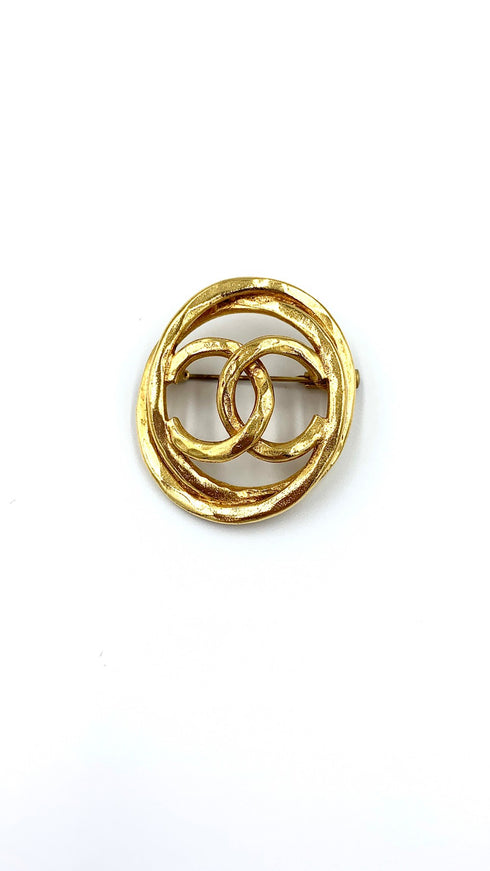 ココマークダブルサークルブローチ
