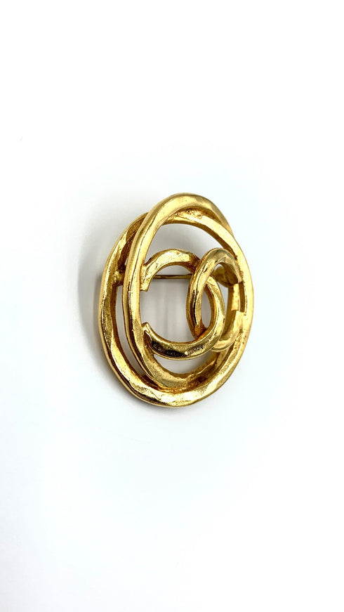 ココマークダブルサークルブローチ