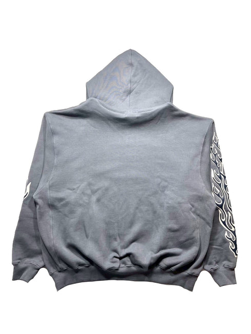 Leather Flame Hoodie