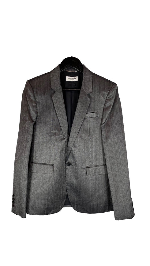 シルバーグレーブレザー