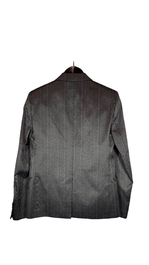 シルバーグレーブレザー