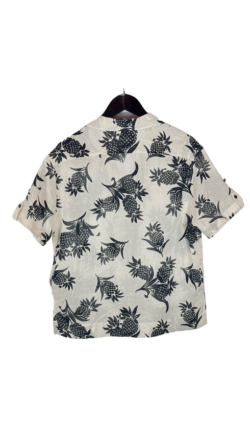 パイナップル柄半袖シャツ