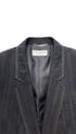 刺繍ストライプスーツジャケット