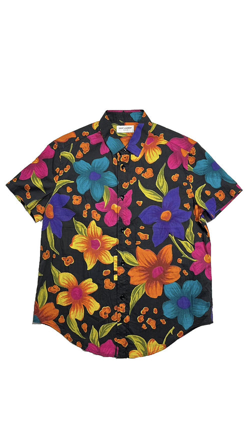 フローラル半袖シャツ