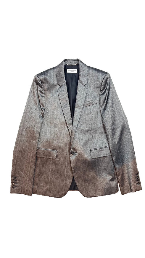 シルバーグレーブレザー