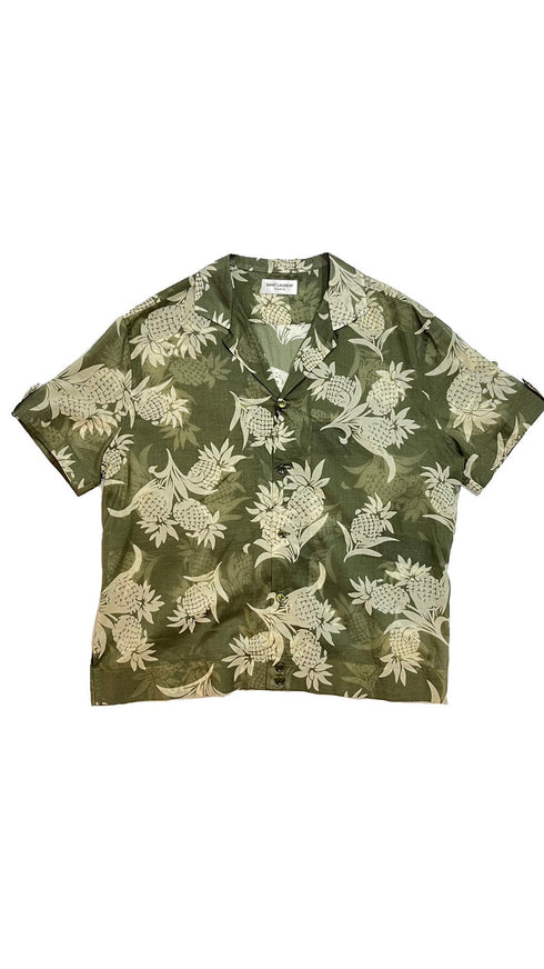 パイナップル柄半袖シャツ