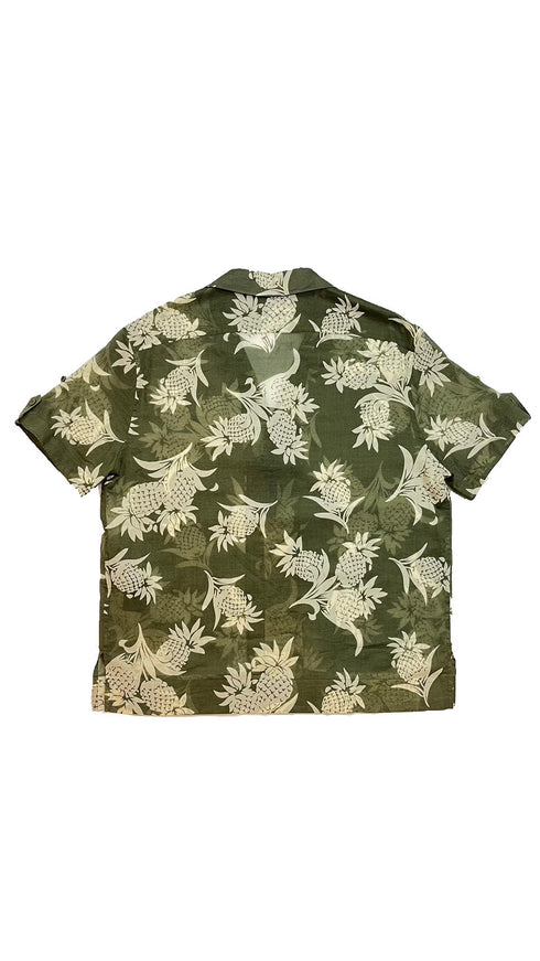 パイナップル柄半袖シャツ