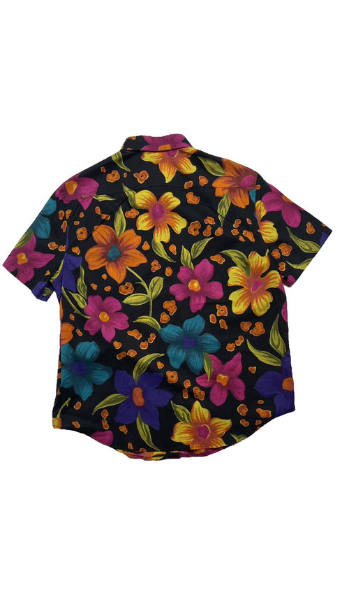 フローラル半袖シャツ