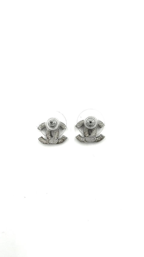 ココマークロゴラインストーンピアス