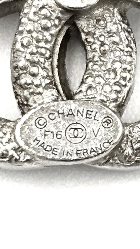 ココマークロゴラインストーンピアス