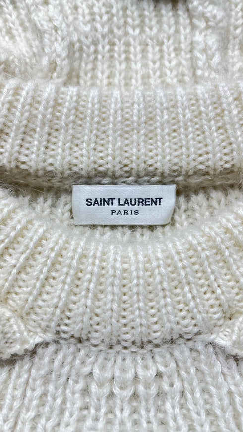 モヘヤボーダーニットフーディ