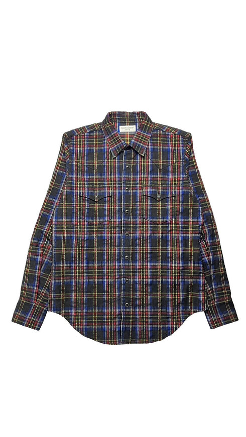 コーデュロイチェックシャツ