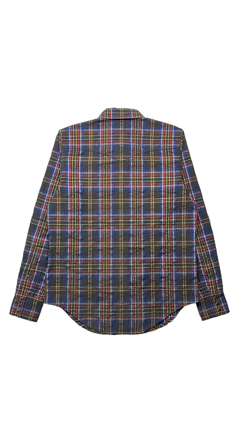 コーデュロイチェックシャツ