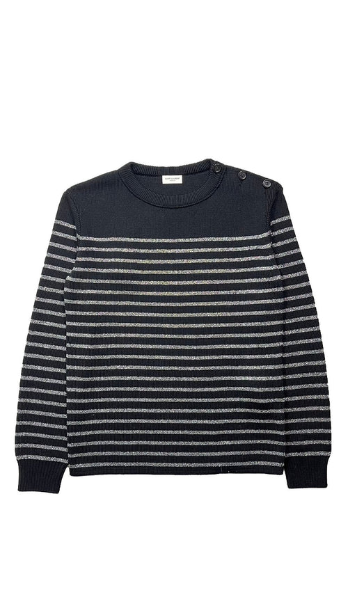 ピンボーダーニット