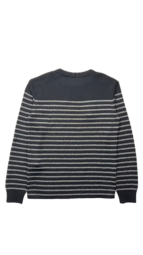 ピンボーダーニット