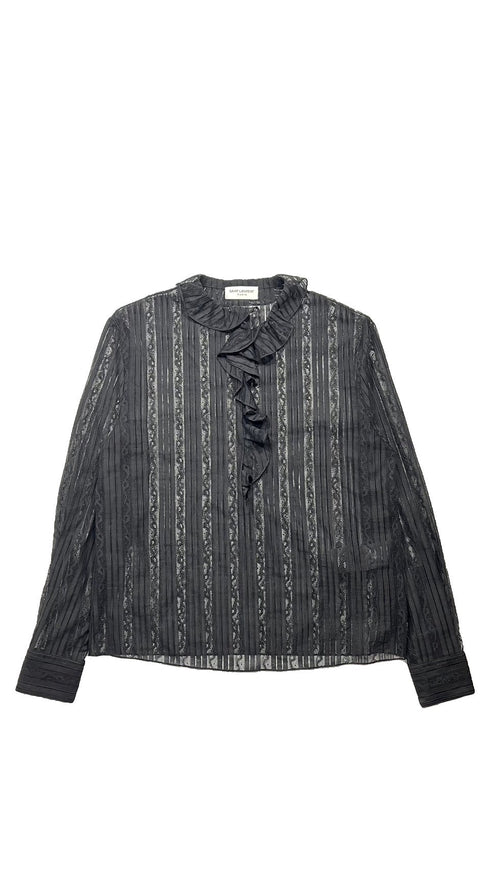 カットデザインフリルシャツ