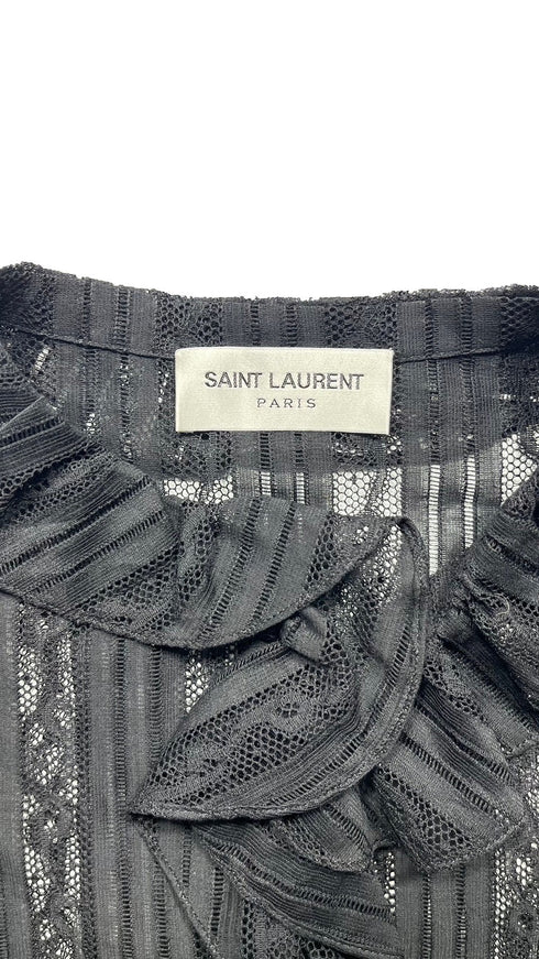 カットデザインフリルシャツ