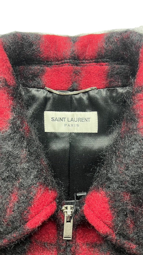 モヘヤチェックジャケット