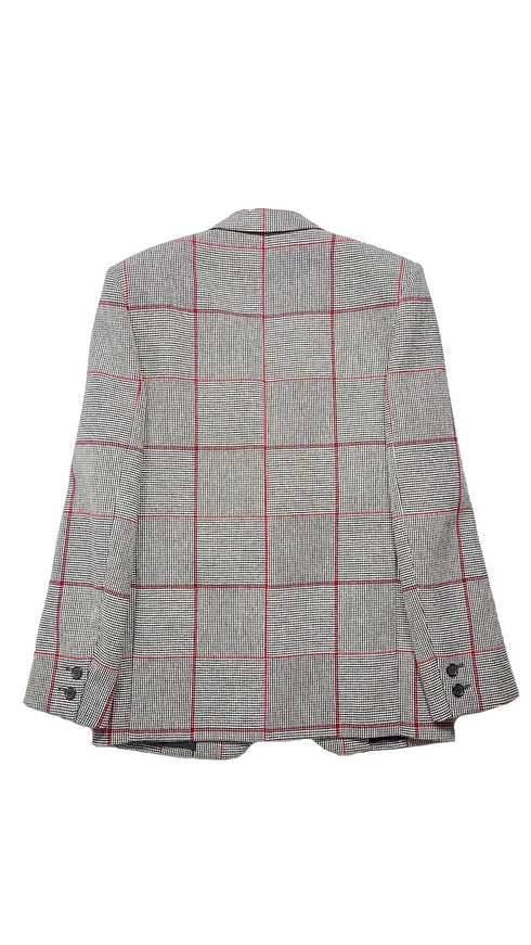 ウールチェックジャケット