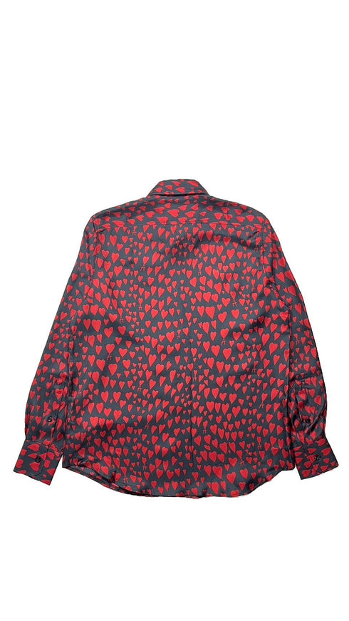 Ami Fit Heart-Print Shirt