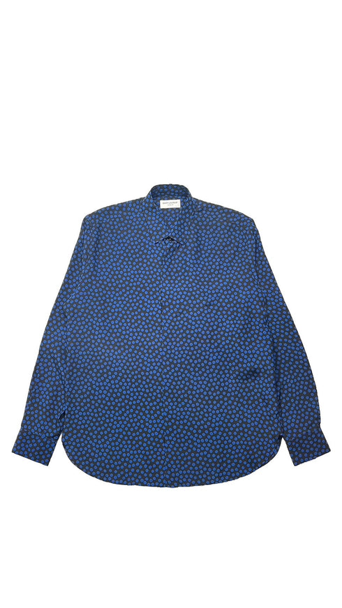 ドットシルクシャツ