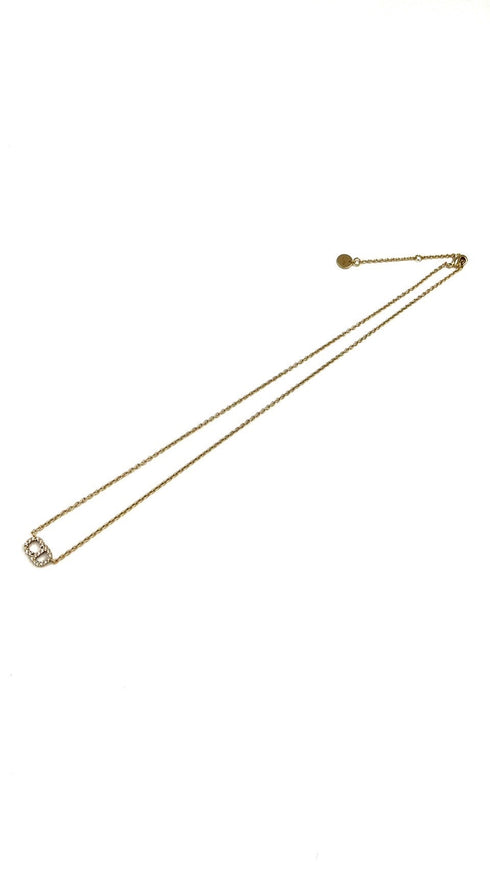 CLAIR D LUNEラインストーンネックレス