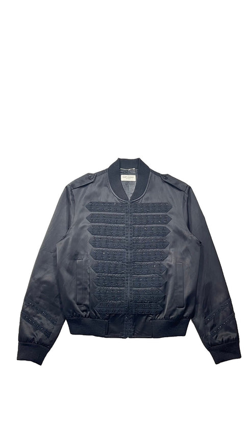 Black officerボンバージャケット