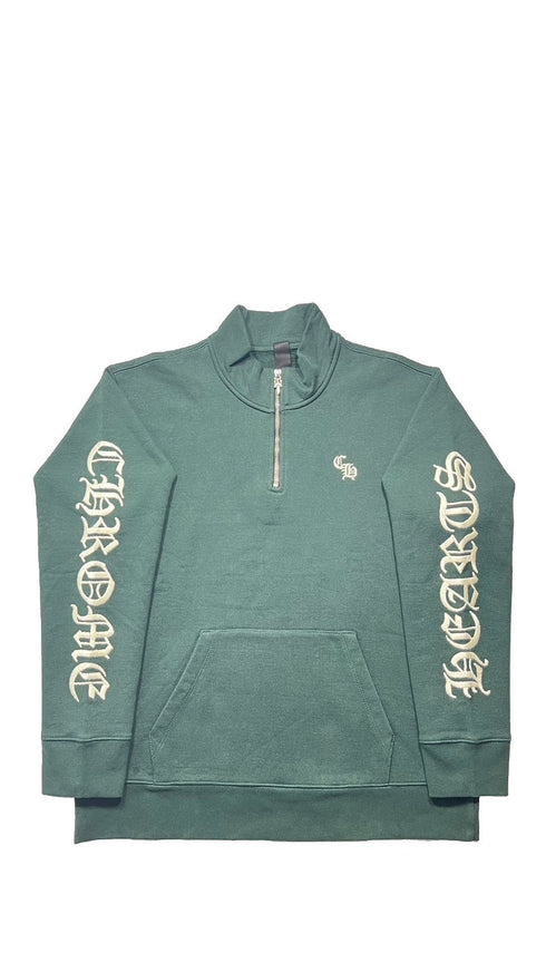 Y NOT CH EMBRDRY Half Zip Sweat