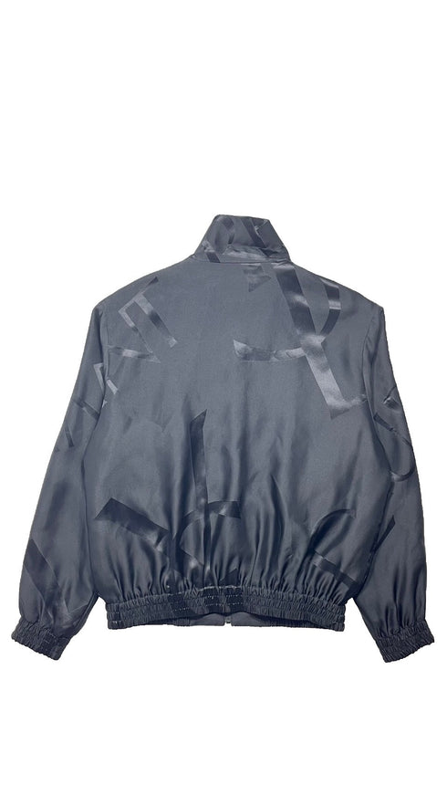 ロゴ プリント ジップアップ ジャケット