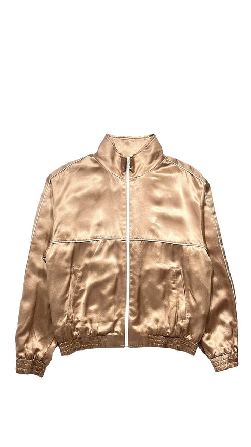 シルクサテントラックジャケット