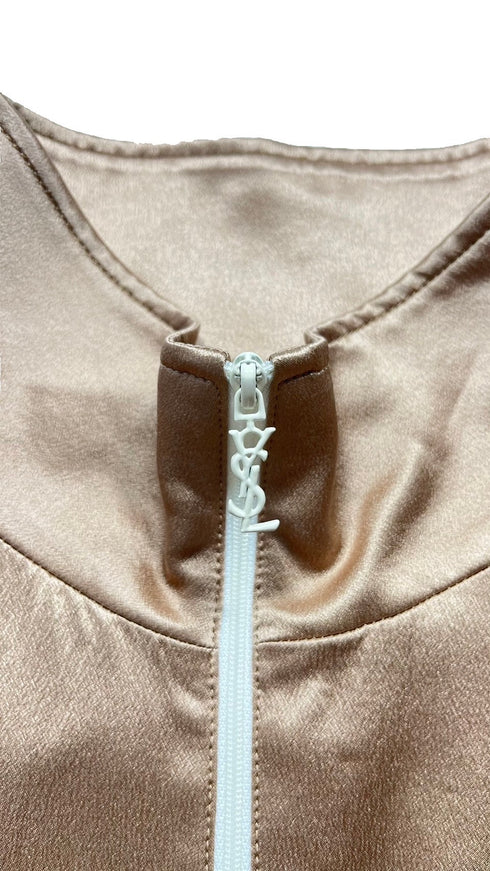 シルクサテントラックジャケット