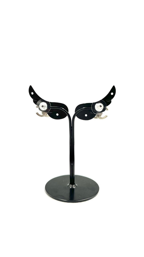 ココマークラインストーンピアス