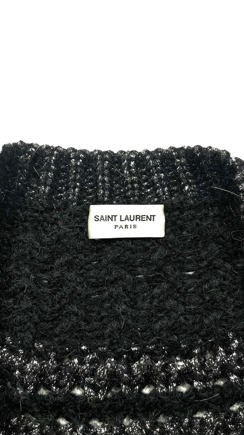 ラメボーダーカーディガン