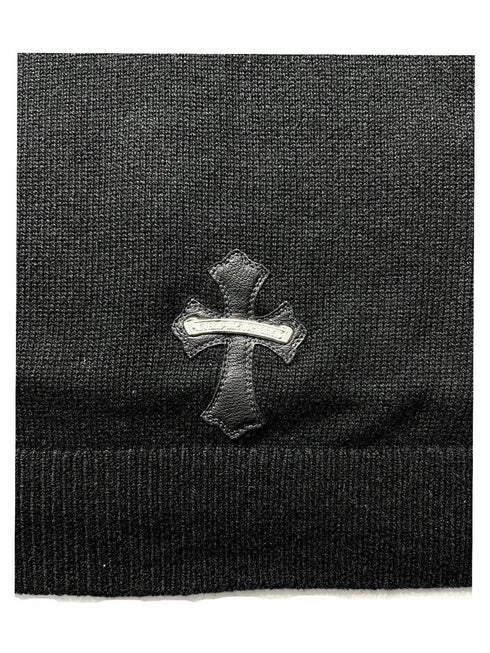 Cross Patch Cashmere Sweater Hoodie