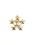 スターラインストーンココマークブローチ