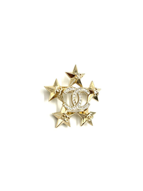 スターラインストーンココマークブローチ