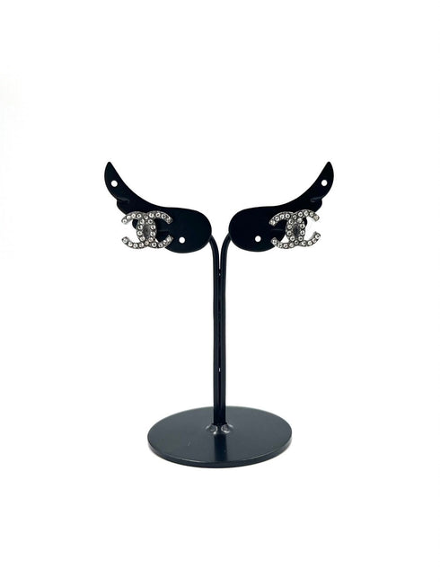 ココマークラインストーンピアス