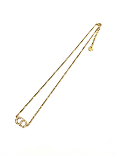 Petit CDラインストーンネックレス