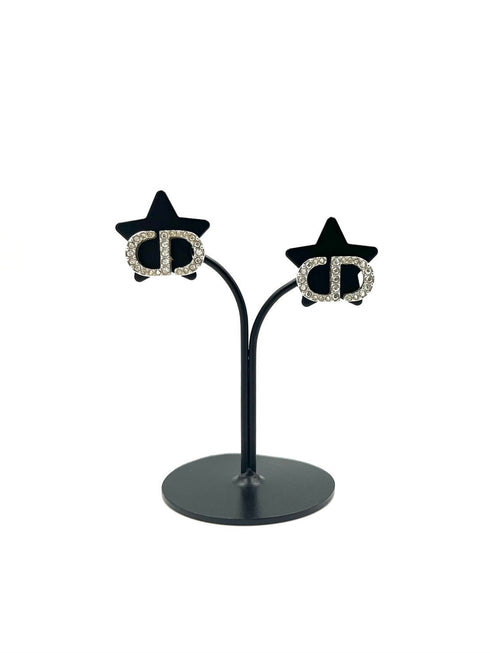 Petit CD ラインストーンスタッドピアス