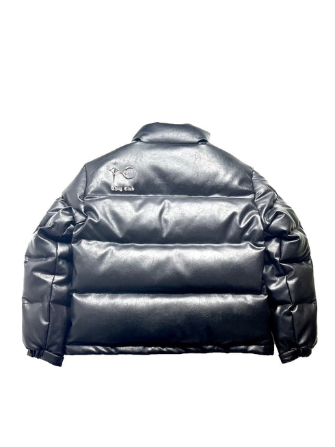 TC LEATHER PUFFER JAKET