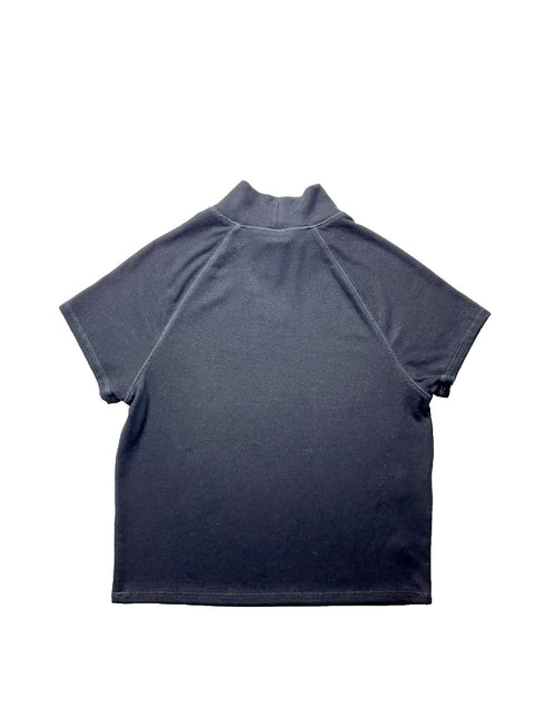 CH EMBRDRY Mock Neck Tee