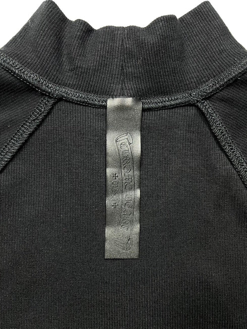 CH EMBRDRY Mock Neck Tee