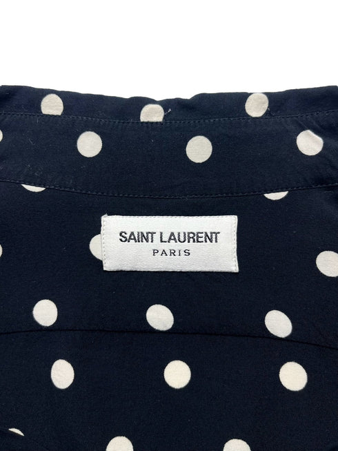 ドットシルクシャツ