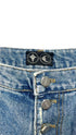 TC LEATHER WASHING DENIM PANTS