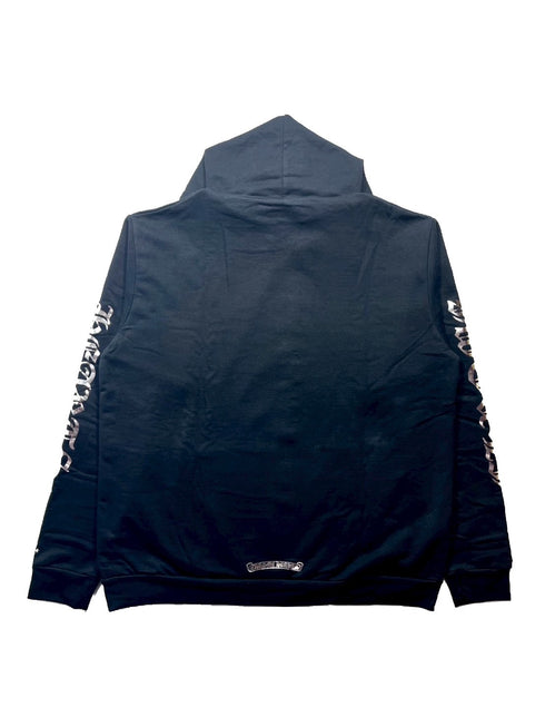 Vertical Silver Logo Hoodie