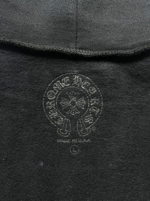 Vertical Silver Logo Hoodie
